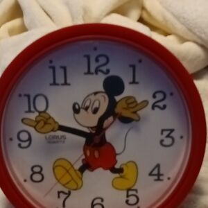 Mickey Mouse Red Wall Clock